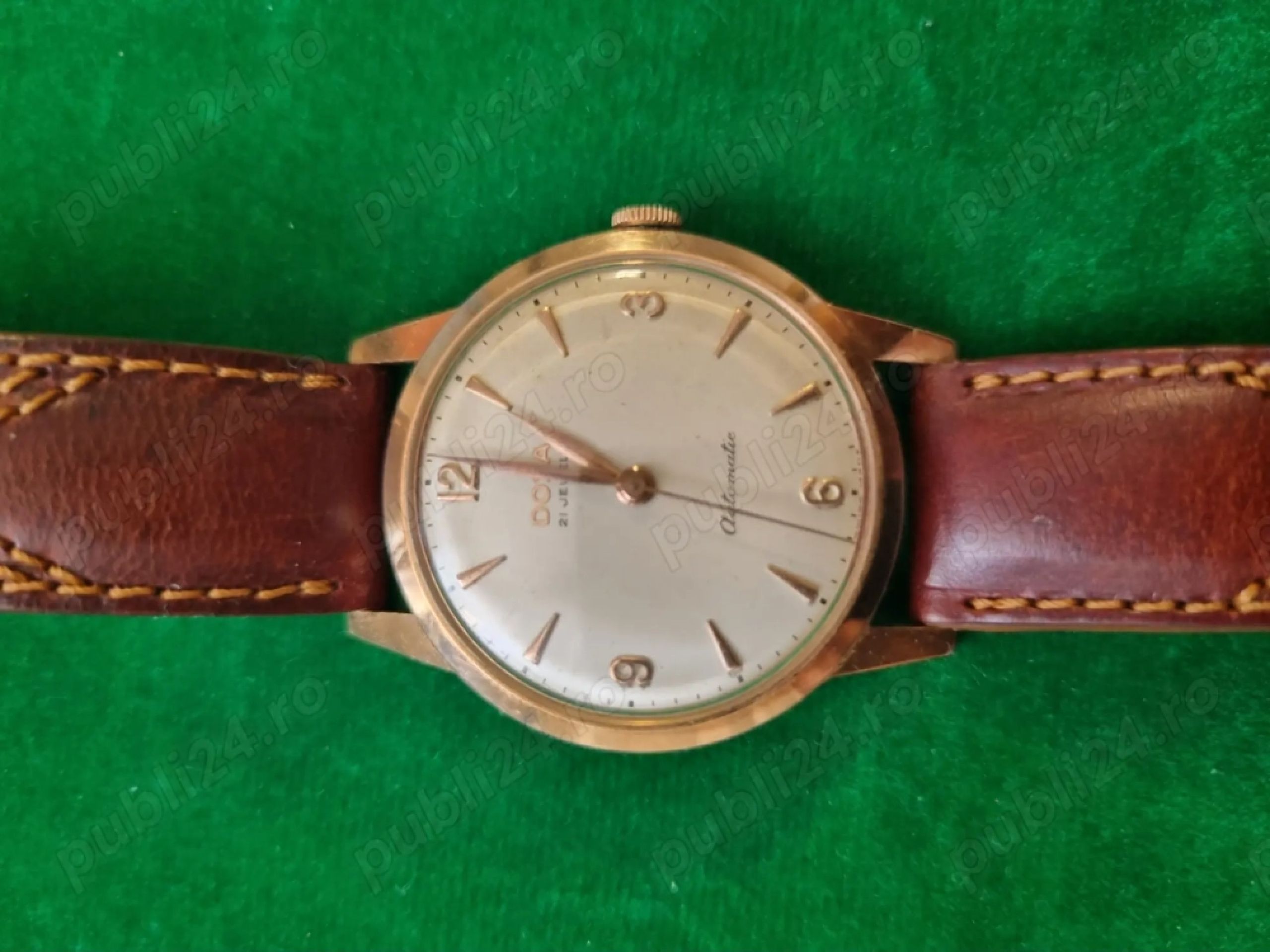 Doxa automatic, aur masiv 14k, swiss made, model rar